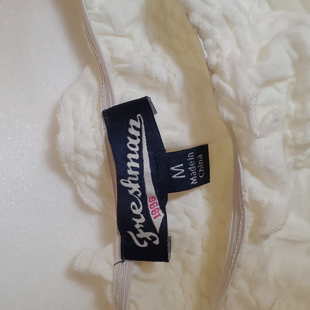 Cream short sleeve crop top - Picture 5 of 5